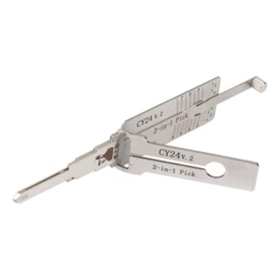 Original Lishi 2-In-1 Pick and Decoder 8-Cut Anti-Glare CY24 / Y157 / Y159